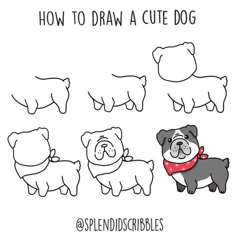 動物繪圖|How to draw a dog step by step